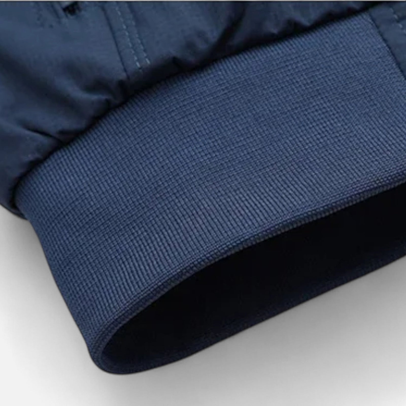 Slim-fit bomber jacket side