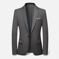 Men's single-breasted formal blazer