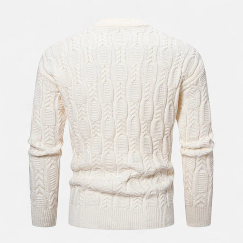 Crewneck knit sweater front