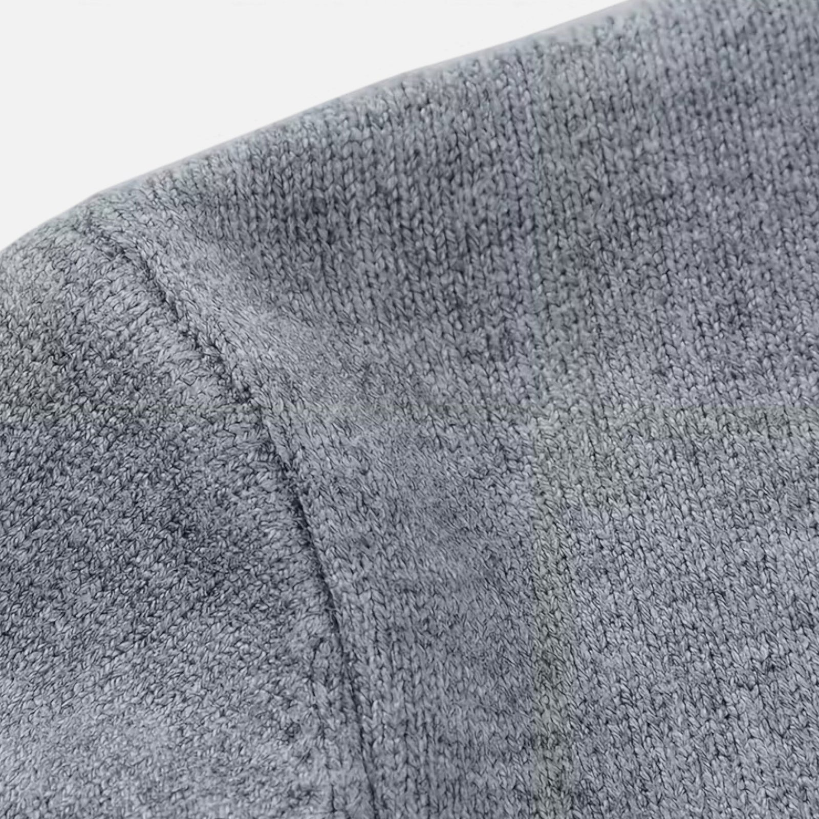 V-neck knit sweater side